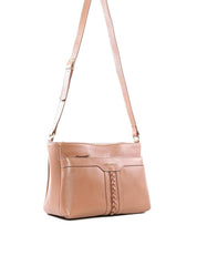 Bolsa Tote Transversal Média com Trança Frontal BSI-6489 - NU