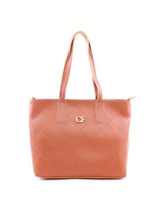 Bolsa Shopper Tiracolo Metalasse com Detalhes de Costura - Castor BSI-6064 - CS
