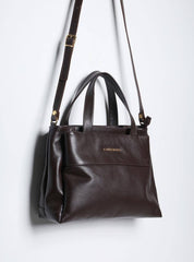 Bolsa Tote Média Couro Alça Removível Cacau BSI-5838 - CA
