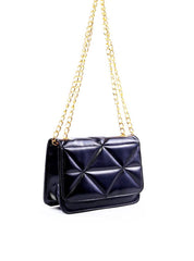 Bolsa Satchel Metalassê com Alça Transversal - Preta BSI-6286 - PR