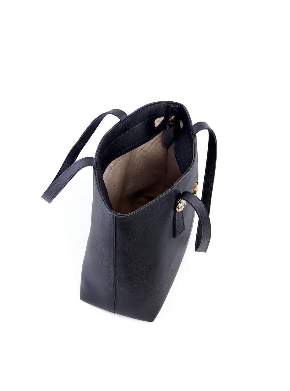 Bolsa Shopper Tiracolo com Flor - Preta BSI-6196 - PR
