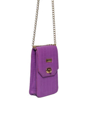 Bolsa Carteiro Transversal Alça Corrente Roxa BSI-5420 - RO