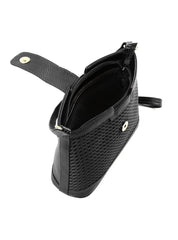 Bolsa Transversal Detalhe Tela Frontal - Preta BSI-6377 - PR