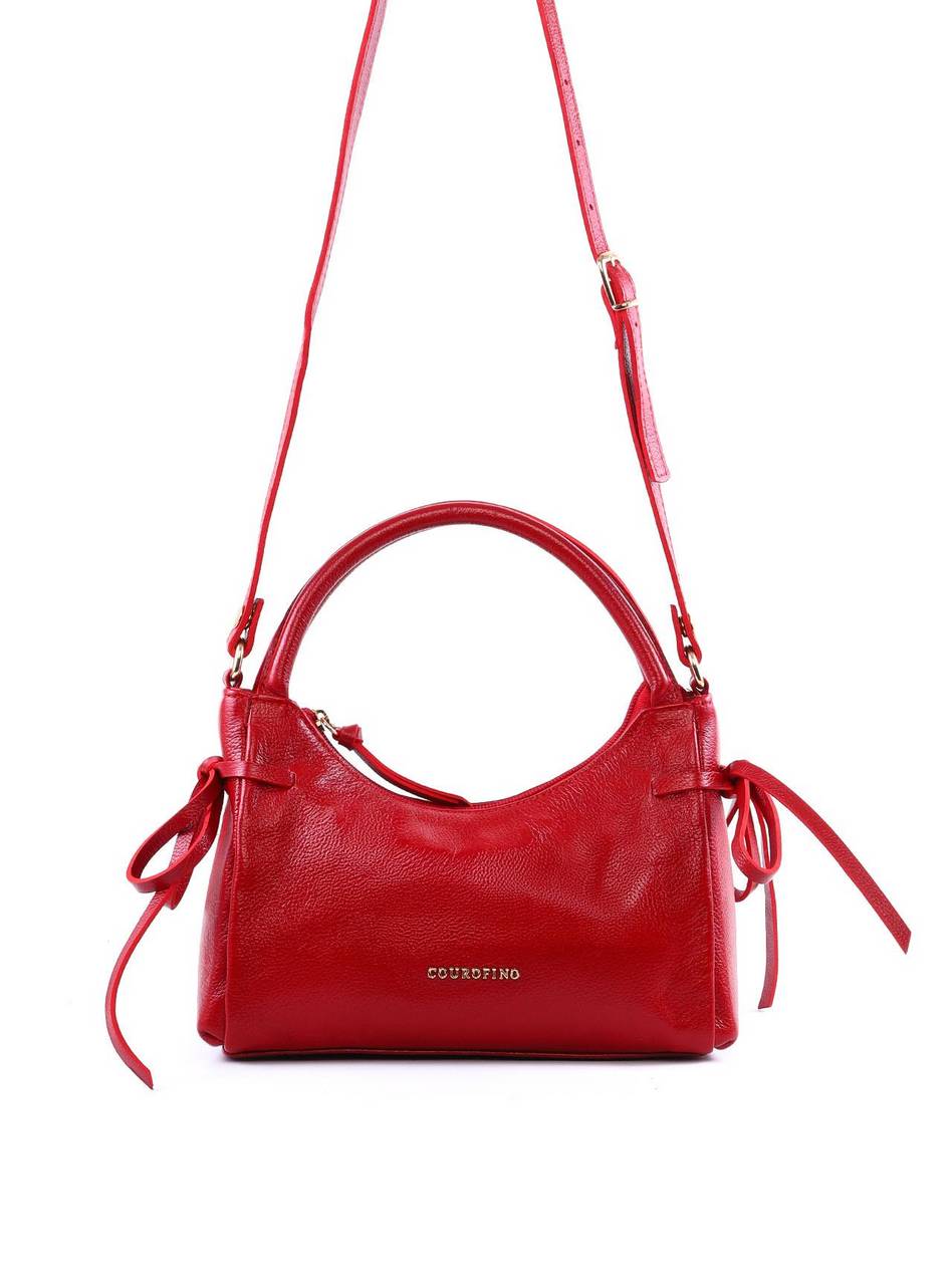 Bolsa Tote Média Enfeite Laços Laterais Alça Dupla - Vermelha BSI-6374 - VE