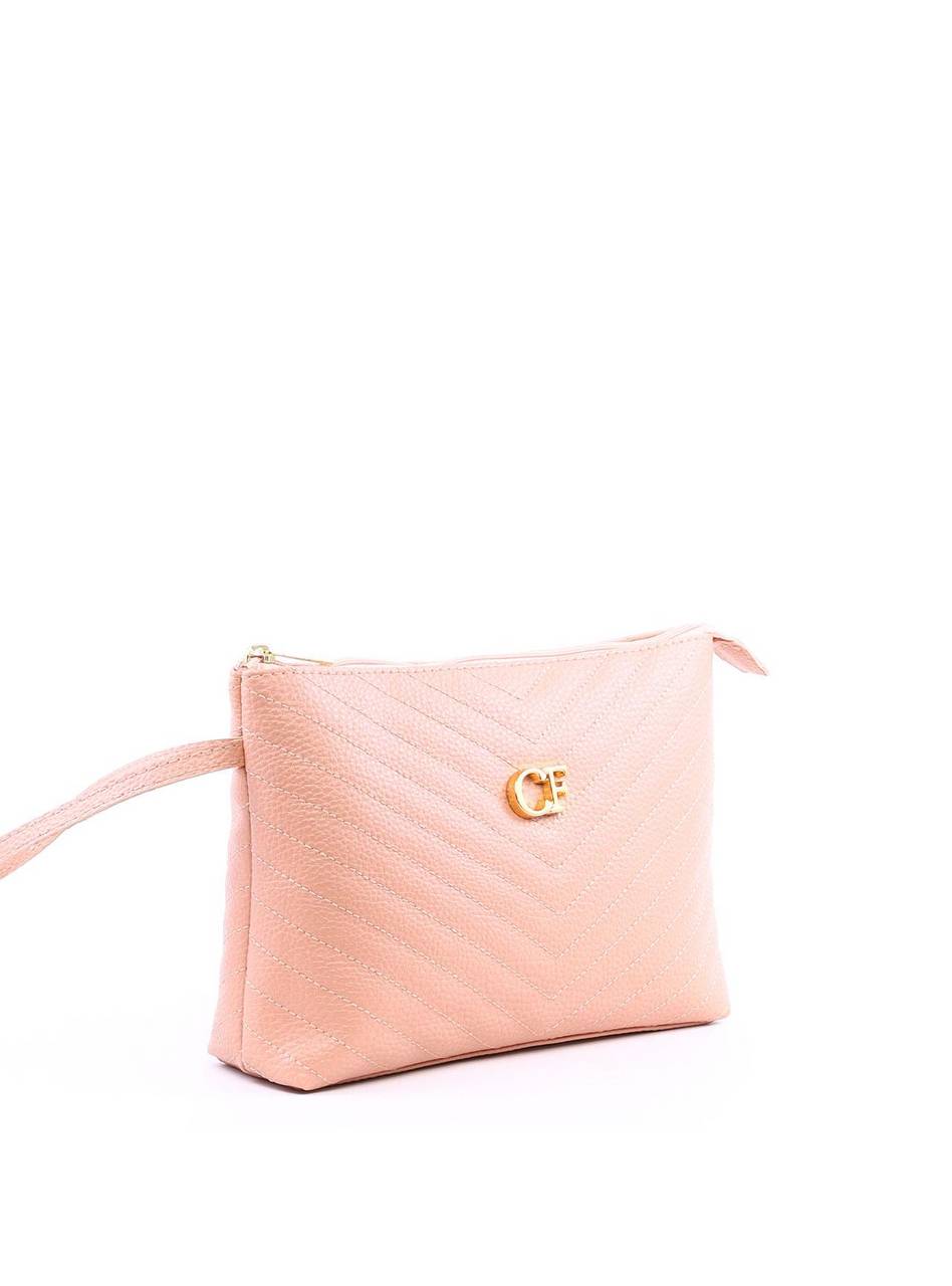 Bolsa Clutch com Detalhe de Costura - Nude BSI-6317 - NU
