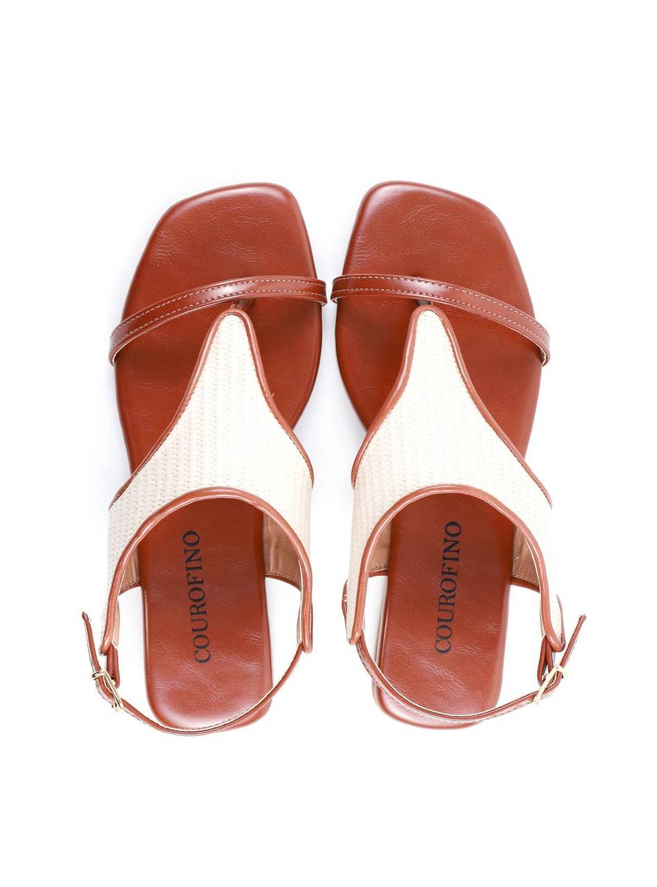 Rasteira em Palha com Tira Fina - Castor SDI-11940 - CS