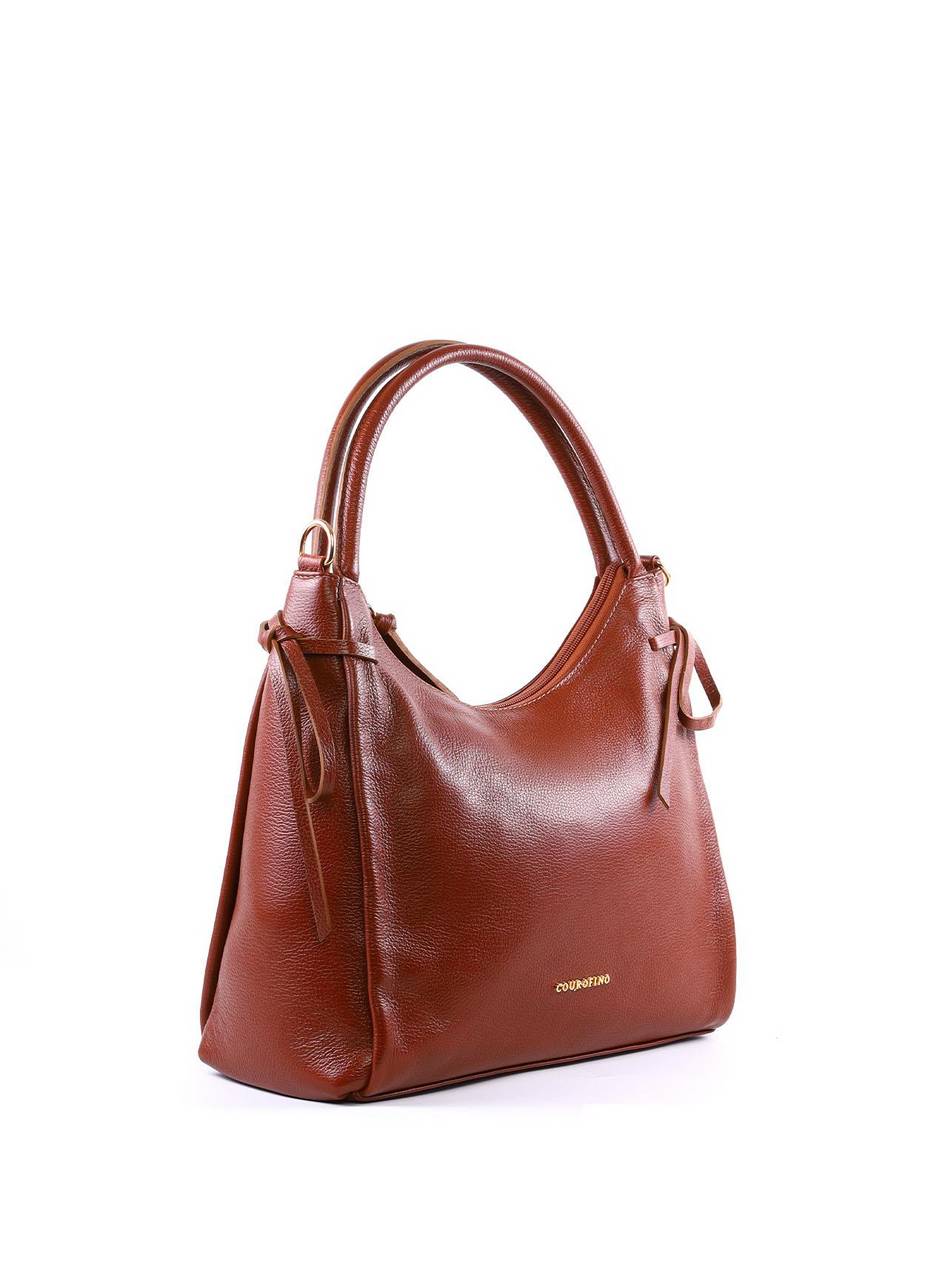 Bolsa Tote Grande Enfeite Laços Laterais Alça Dupla - Castor BSI-6375 - CS