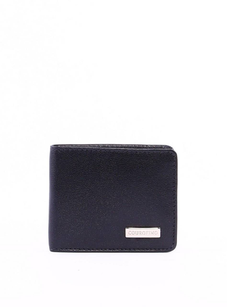 Carteira Masculina Pocket com Plástico Interno - Preta CAI-1025 - PR