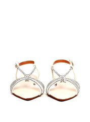 Rasteira Bico Fino com Tira de Strass - Fenno SDI-11937 - FE