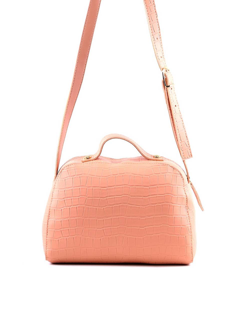 Bolsa Baú Transversal Pequena Nude BSI-5822 - NU