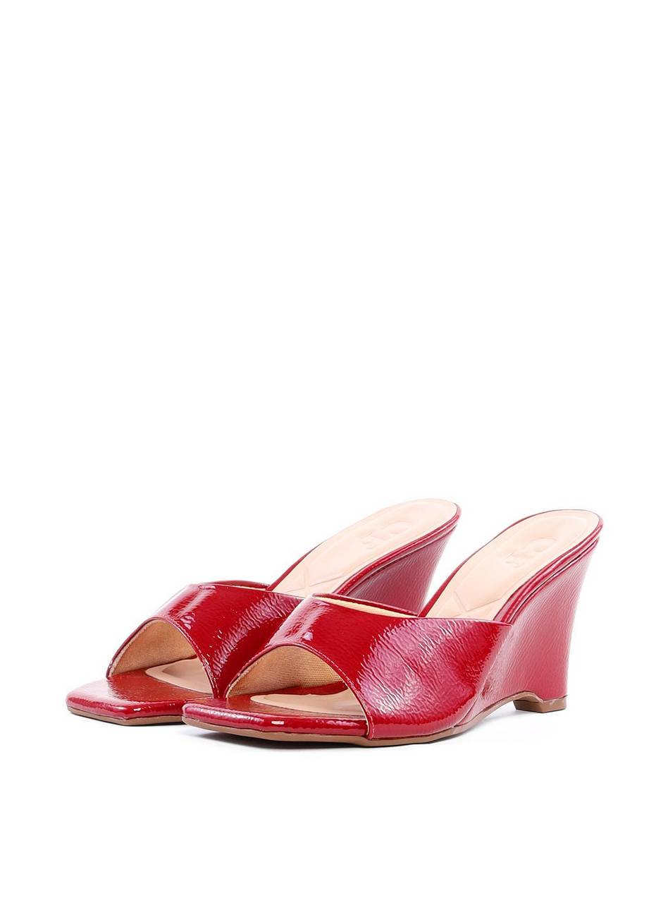 Tamanco Anabela Tira Única - Vermelha SDI-11894 - VE