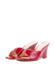 Tamanco Anabela Tira Única - Vermelha SDI-11894 - VE