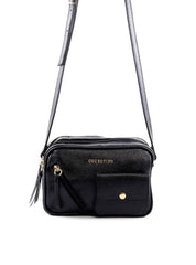 Bolsa Bag Transversal com Bolso Frontal - Preta BSI-6427 - PR