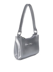 Bolsa Hobo Média Tiracolo Prata BSI-5751 - PT