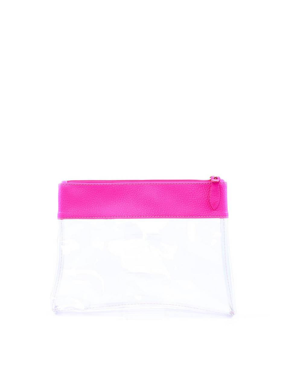 Necessaire Transparente Quadrada Pequena - Pink NSI-148 - PK
