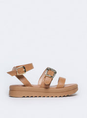 Sandália Feminina Papete Tachas Diversas - Castor SDI-11567 - CS