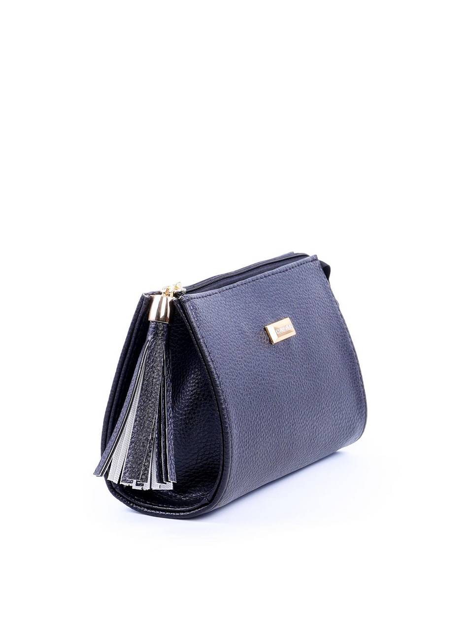 Necessaire Quadrada com Barbicacho - Preta NSI-149 - PR