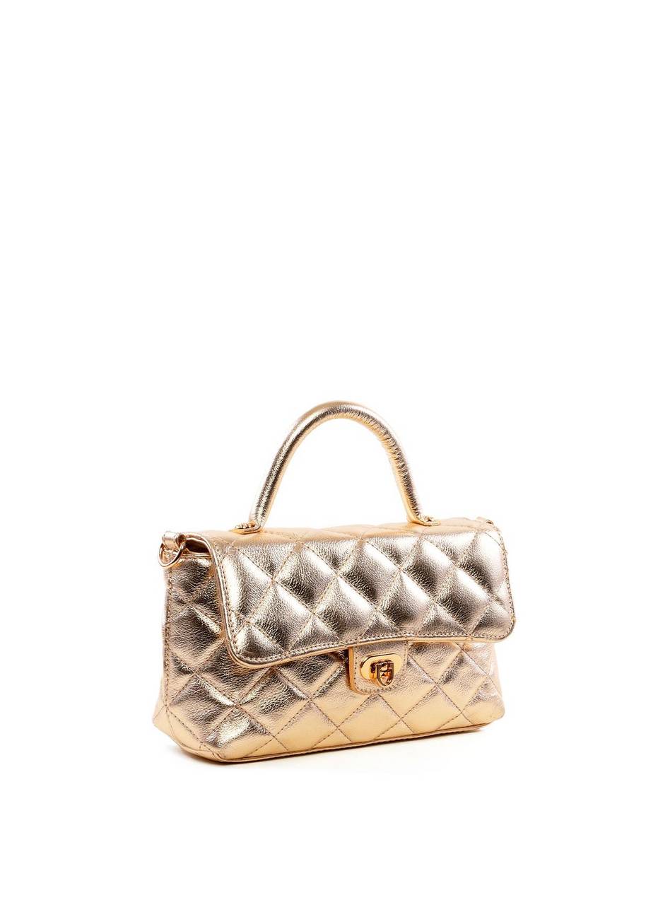Bolsa Satchel Pequena com Matelassê e Fecho Giratório BSI-6505 - AU