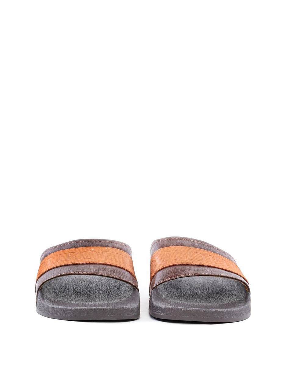 Sandália Masculina Chinelão Couro Rosto Largo Cacau SDI-11272 - CA