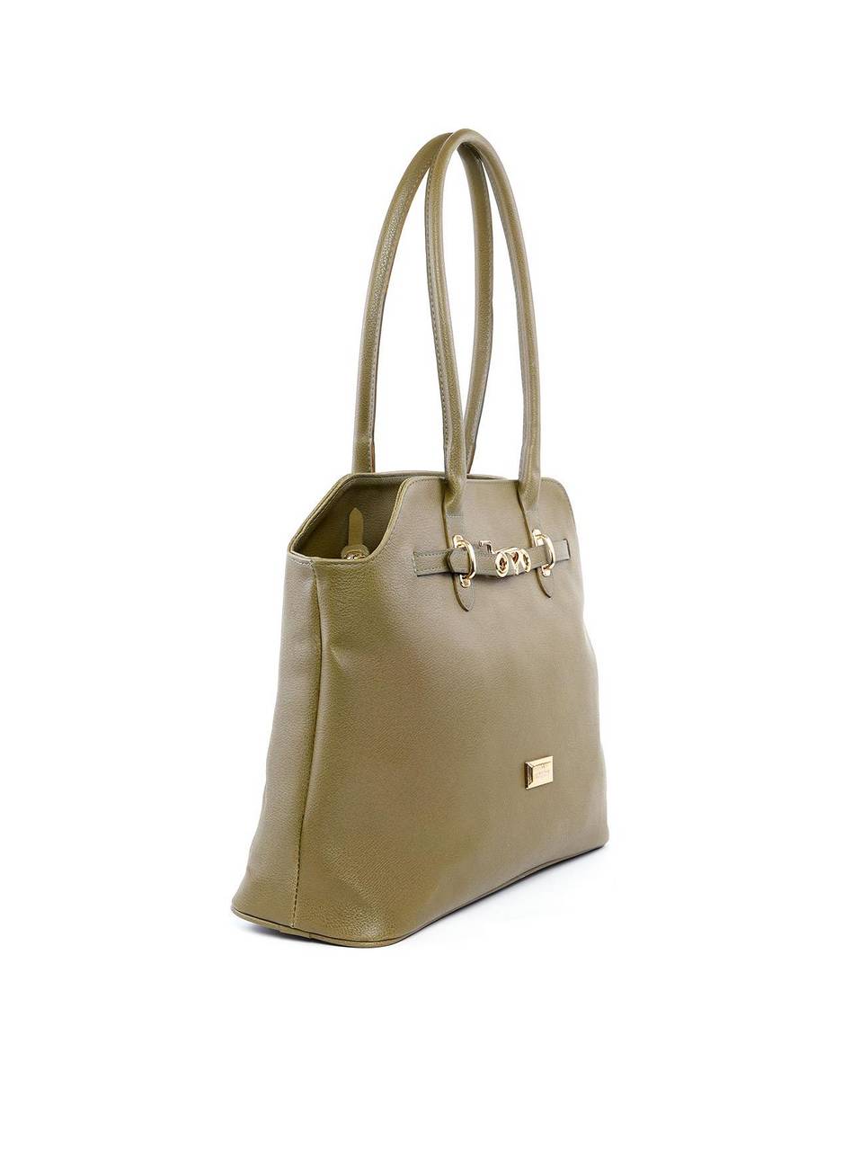 Bolsa com Detalhe de Cinto e Ilhós Frontal - Verde BSI-6187 - VD