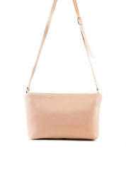 Bolsa Tote Transversal com Recortes em V - Nude BSI-6435 - NU