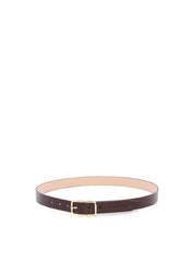 Cinto Feminino em Couro com Fivela Retangular - Cacau 1.1820000988 - CA