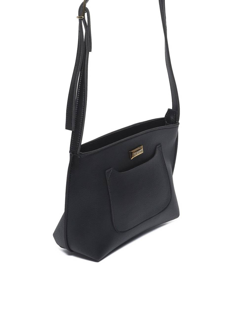 Bolsa Baguette Bolso Pequena Preta BSI-5553 - PR