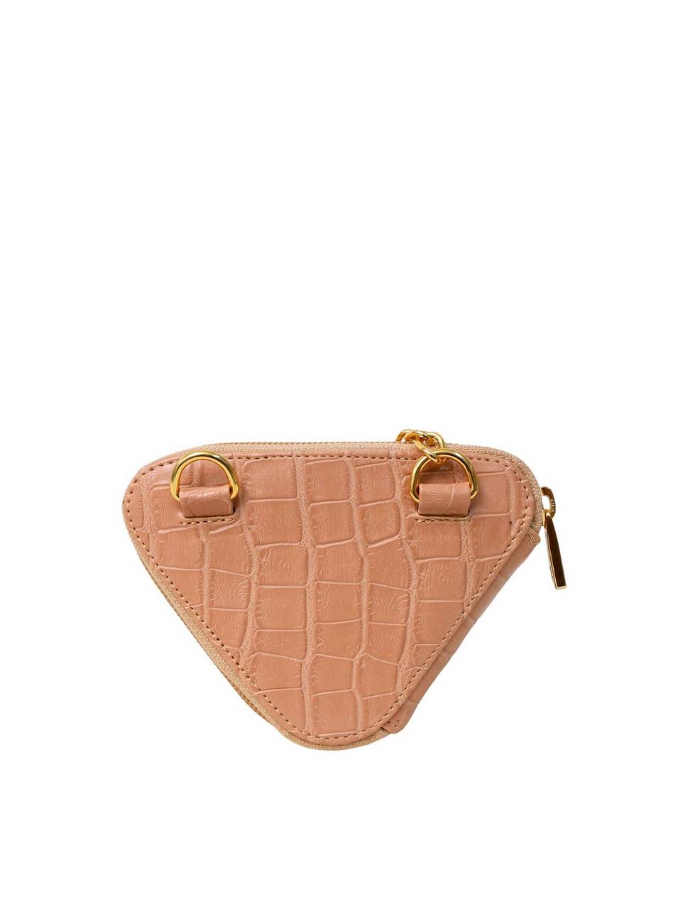 Bolsa Clutch Triangular Pequena Nude BSI-5532 - NU