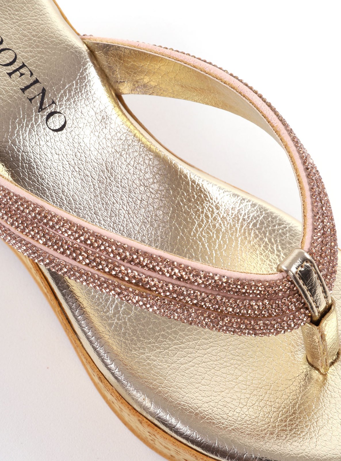 Tamanco Plataforma Alto com Tira de Strass BSI-12222 - AU