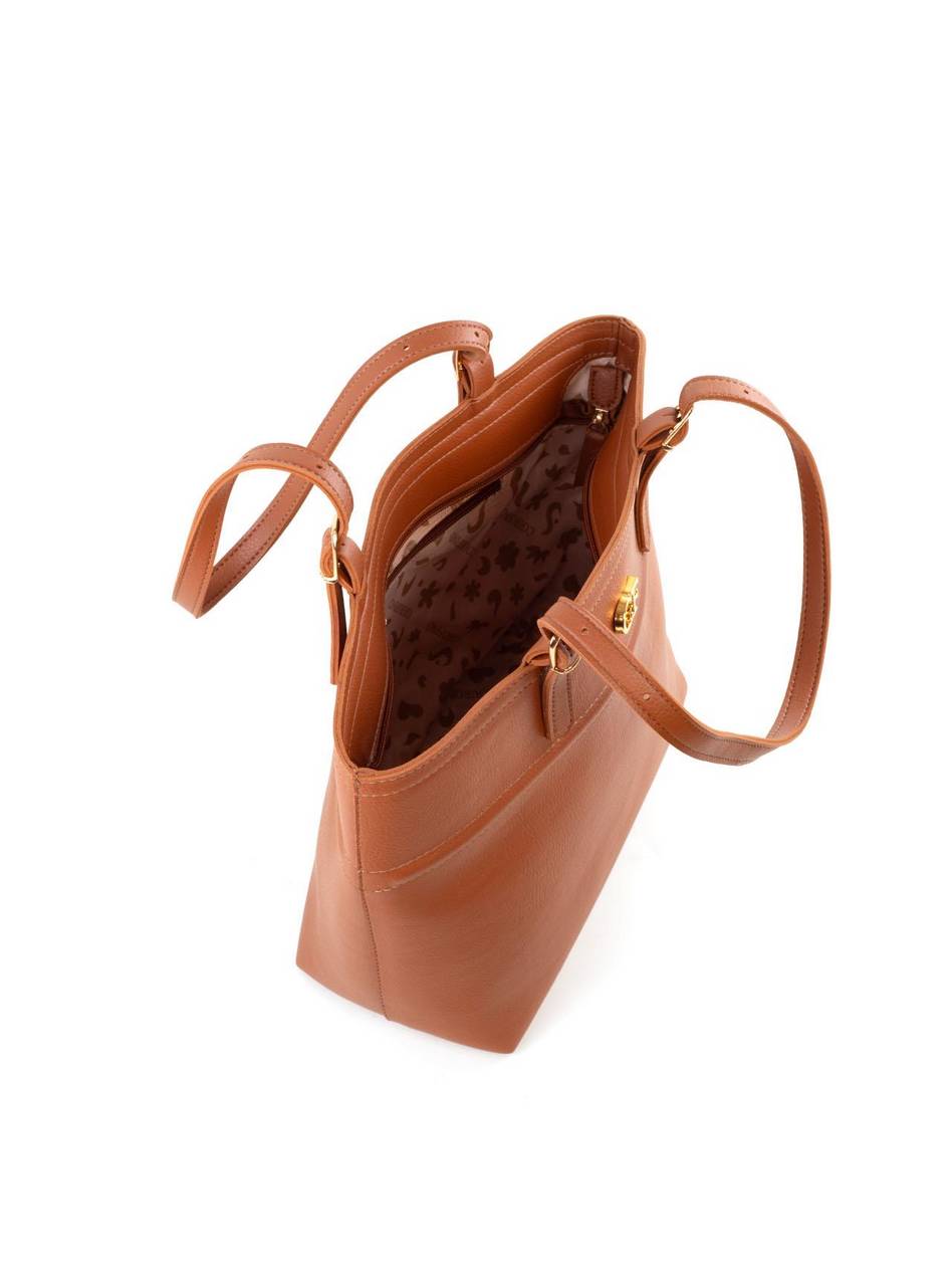 Bolsa Shopper Detalhe Costura e Alça Fivelas - Castor BSI-6376 - CS