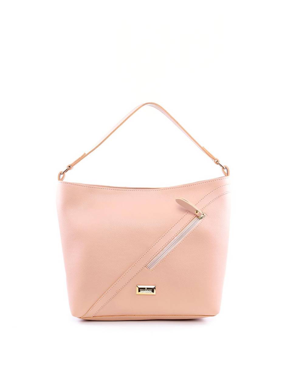 Bolsa Hobo de Mão com Detalhes - Nude BSI-6103 - NU