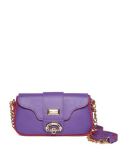 Bolsa Saddle com Alça Transversal em Corrente - Roxo BSI-5584 - RO