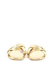 Rasteira com Tiras Largas Entrelaçadas - Ouro SDI-11917 - AU