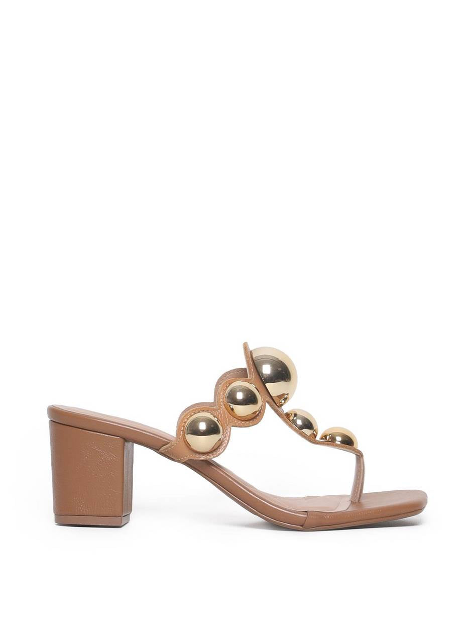 Sandália Feminina Tamanco Salto Bloco - Castor SDI-11563 - CS