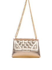 Bolsa Satchel Pequena com Recortes e Corrente BSI-6541 - AU
