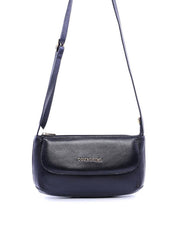 Bolsa Saddle Transversal com Bolso Frontal Preta BSI-5959 - PR