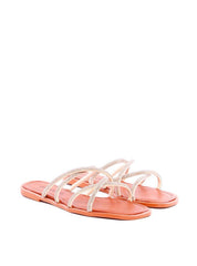 Rasteira com Tiras de Strass Entrelaçadas - Castor SDI-11955 - CS