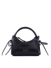 Bolsa Tote Média Enfeite Laços Laterais Alça Dupla - Preta BSI-6374 - PR