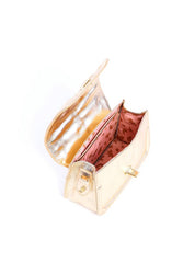 Bolsa Satchel Drapeado com Alça Dupla Removível - Ouro BSI-5933 - AU