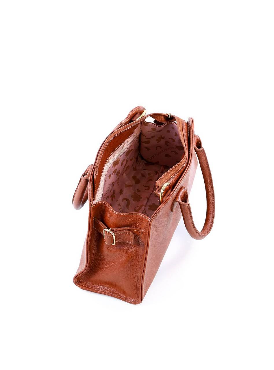 Bolsa Tote com Alça Dupla e Detalhes nas Laterais - Castor BSI-6047 - CS