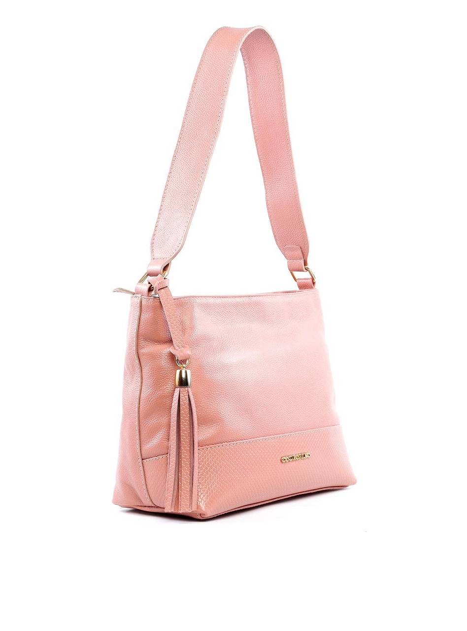 Bolsa Tote Tiracolo com Barbicacho - Nude BSI-6221 - NU