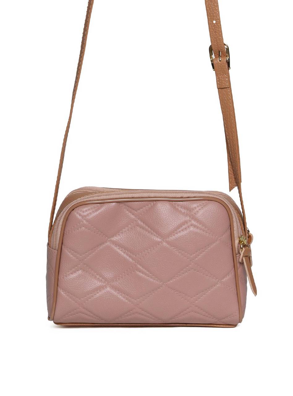 Bolsa Clutch Transversal Pequena - Nude BSI-5469 - NU