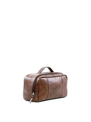 Necessaire Masculina Alça Mão Bolso Atrás Couro Cacau NSI-108 - CA