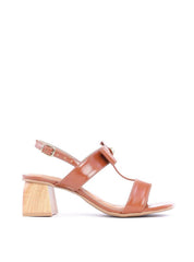 Sandália Salto Bloco de Laço com Rebite - Castor SDI-11800 - CS
