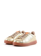 Tênis Casual em Couro - Ouro SP-12029 - AU