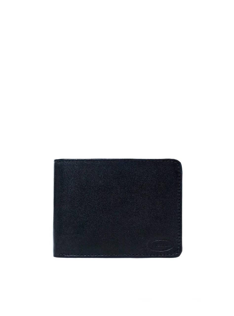 Carteira Masculina Pocket Duas Divisórias Média Couro Preta CAI-846 - PR