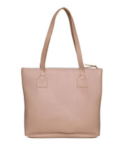 Bolsa Tote com Bolso Grande Frontal - Nude BSI-5470 - NU