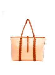 Bolsa Shopper com Trança e Passador - Nude BSI-6255 - NU