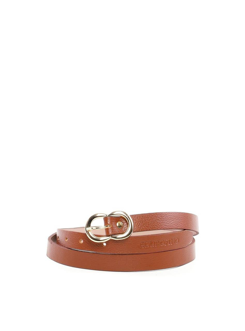Cinto Feminino em Couro com Fivela Orgânica - Castor CTI-989 - CS