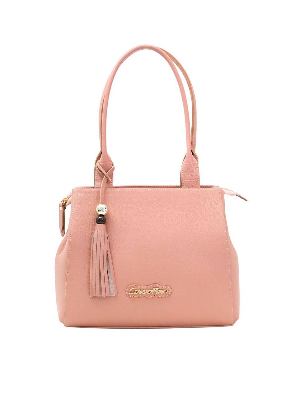 Bolsa Feminina Tote Chaveiro Couro Media Nude BSI-5673 - NU